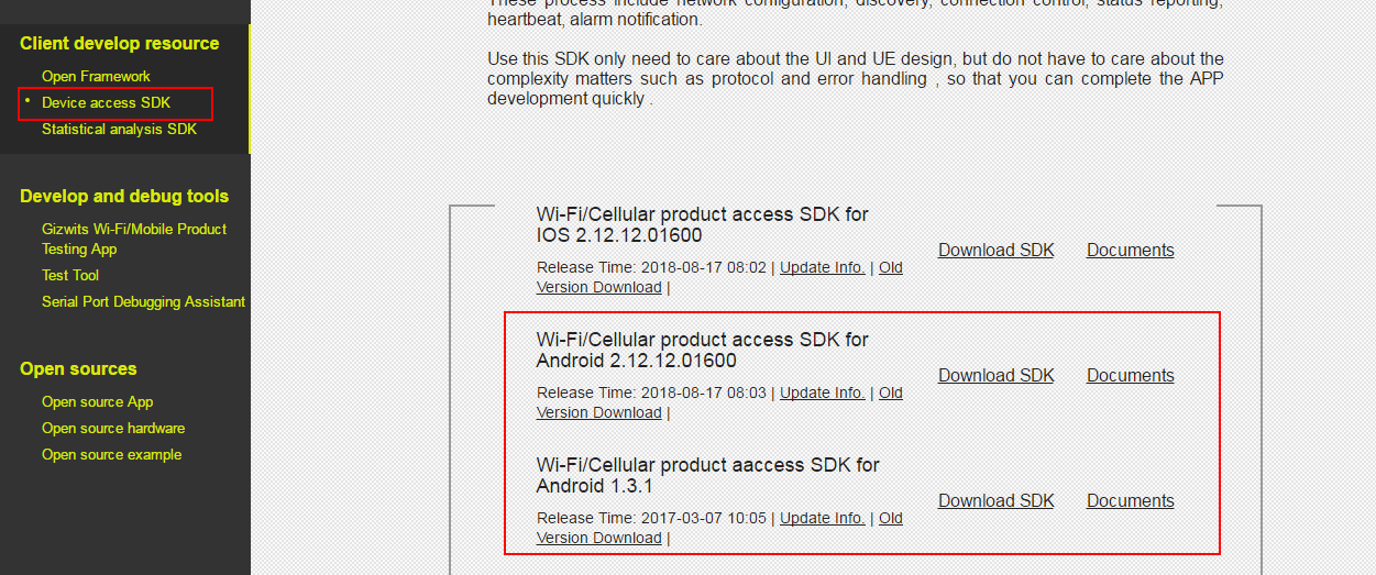 Gizwits Device SDK