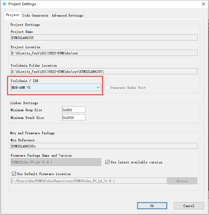 Porting tutorial using STM32CubeMX