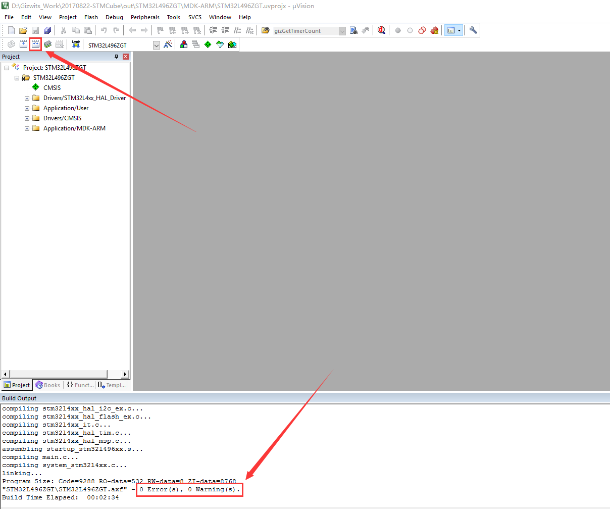 Porting tutorial using STM32CubeMX