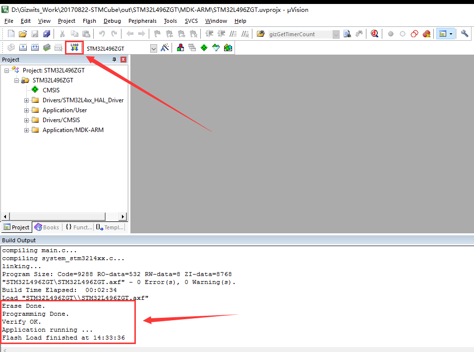 Porting tutorial using STM32CubeMX