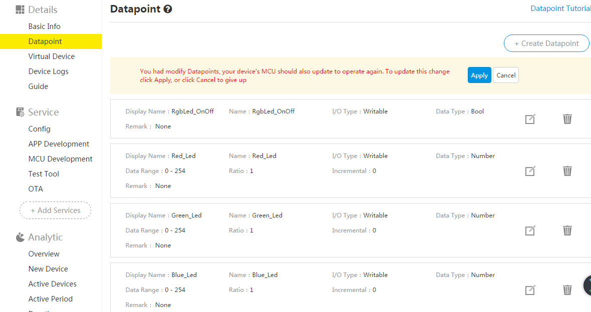 Gizwits Cloud access for standalone MCU scheme